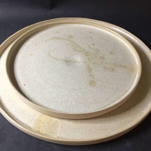 Set 4 Flat Plates 26,5CM - Pale White