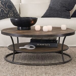 Thiva Round Reclaimed Wood Coffee Table