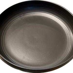 Cetona's Black Ceramic Dinner Plate