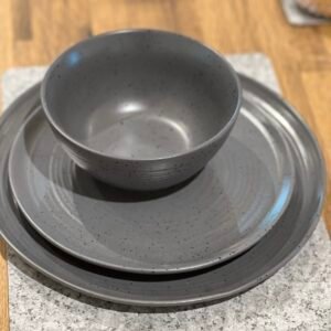 Seborga's Ceramic Stoneware Tableware Set Plates and Bowl