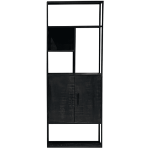 Camden Bookcase Modern Black 4 Compartment