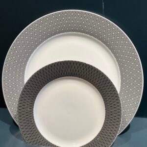 Gorgeous White Design Dinner Serving Ceramic Plates