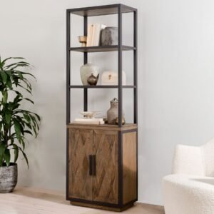 Satorini Reclaimed Wood Bookcase