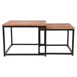 Chania Coffee Table Set of 2- Rough Mango